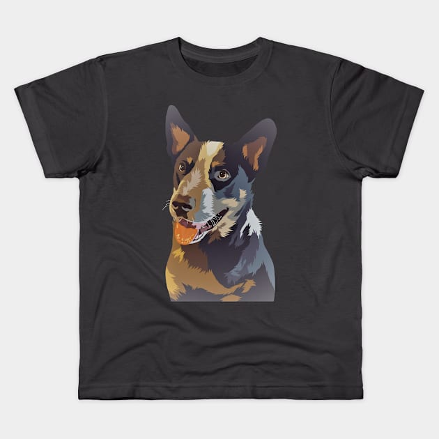 Jack Russell Terrier Dog Kids T-Shirt by ReaBelle